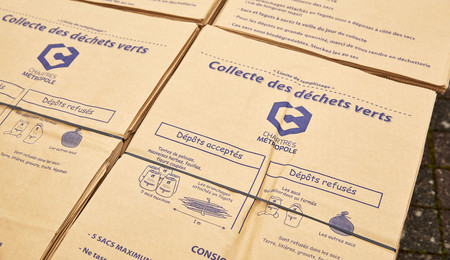 Sacs de collecte des déchets végétaux de Chartres métropole