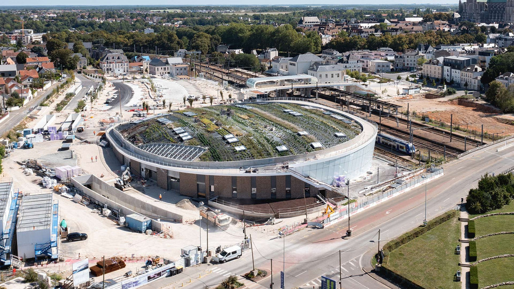 Le chantier du futur Colisée - août 2023