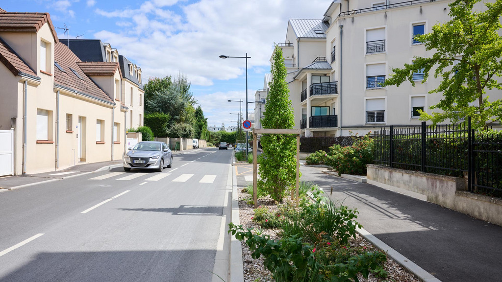 Le réaménagement de la rue du Parc après les travaux du BHNS.