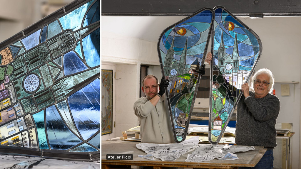 Kevin Picol et ses vitraux créés pour le bhns
