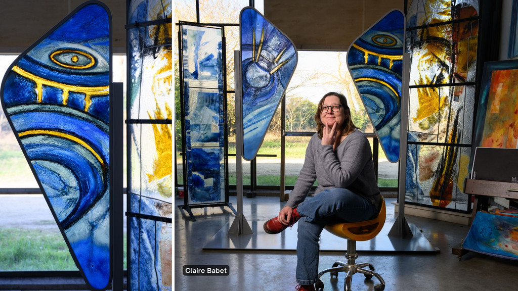 Claire Babet et ses vitraux créés pour le bhns