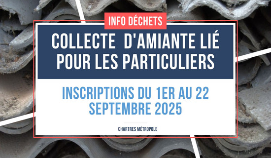 Collecte ponctuelle d'amiante lié réservée aux particuliers 2025