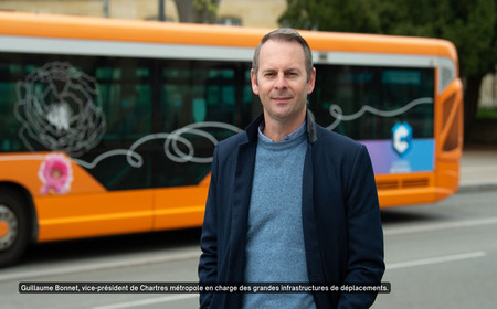 Portrait de Guillaume Bonnet, vice-président de Chartres métropole en charge des grandes infrastructures de déplacements