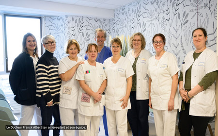 L'équipe de l'unité de cardiologie de l'hôpital du Coudray