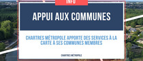 Appui aux communes : Chartres métropole apporte des services à la carte à ses communes membres.
