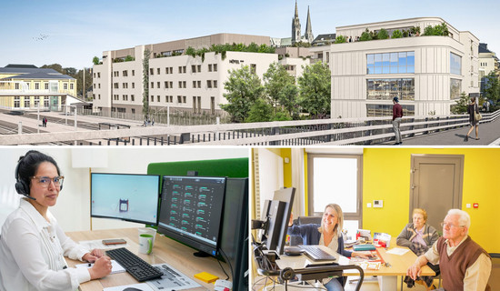 Photos de la future maison de santé et des télémédecines assistées