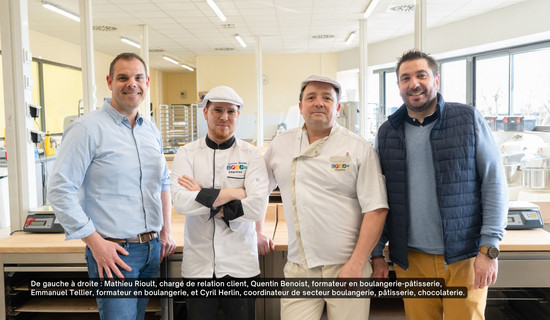 Les responsables de la formation en boulangerie du CFA.