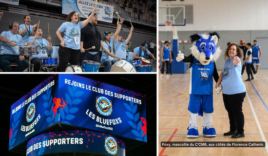 Les Bluefoxs, supporters du C'CMB
