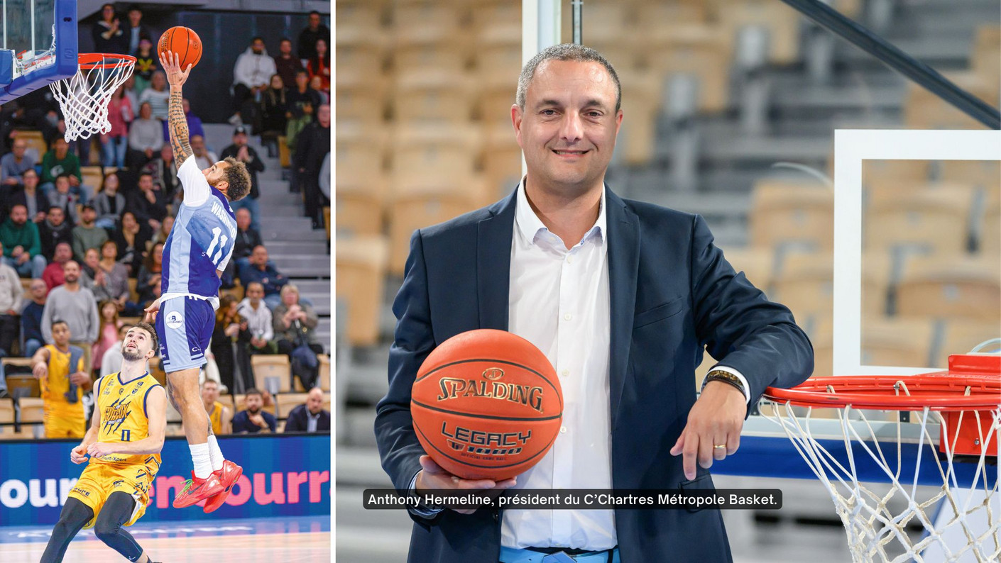 Anthony Hermeline, président du C’Chartres Métropole Basket.