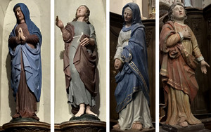 La Bourdinière-Saint-Loup, c’est toute une histoire : les statues de l'église