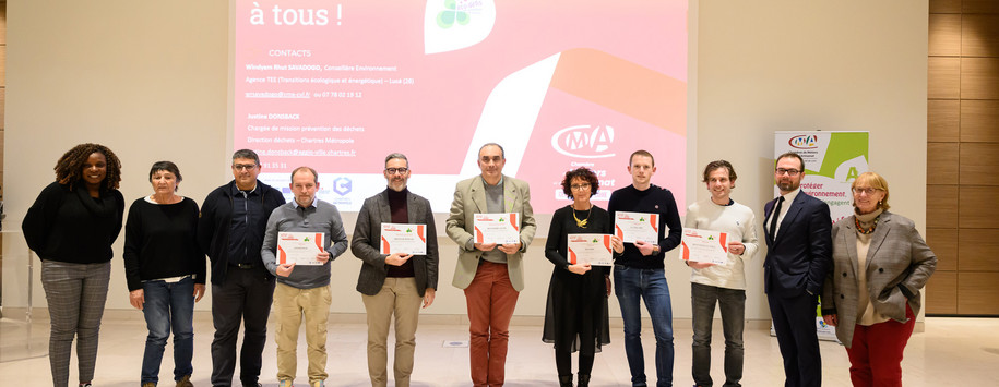 Lauréats des Éco-défis 2023 de la Chambre de métiers et de l'artisanat Centre-Val de Loire, en collaboration avec Chartres métropole