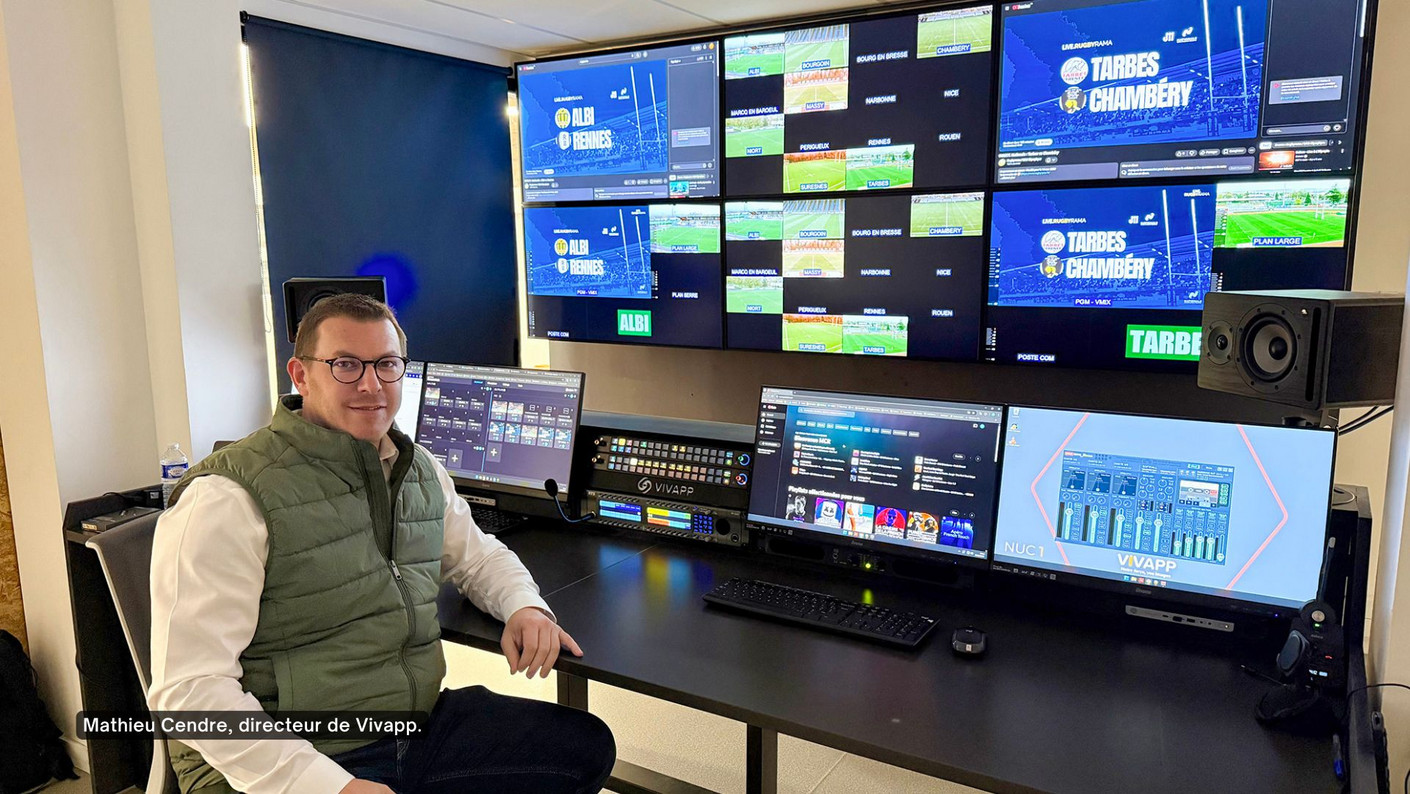 Le directeur de Vivapp dans les locaux de son entreprise.