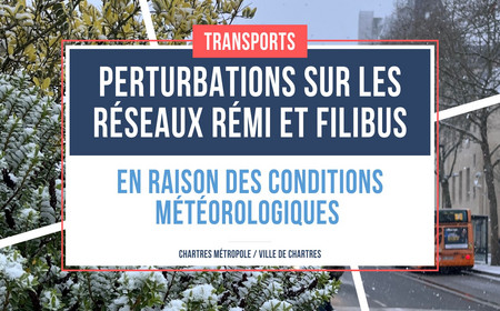 Perturbations sur les réseaux Rémi et Filibus en raison des conditions météorologiques