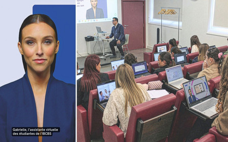 Gabrielle, le visage de l'assistante virtuelle des étudiantes de l'IBCBS