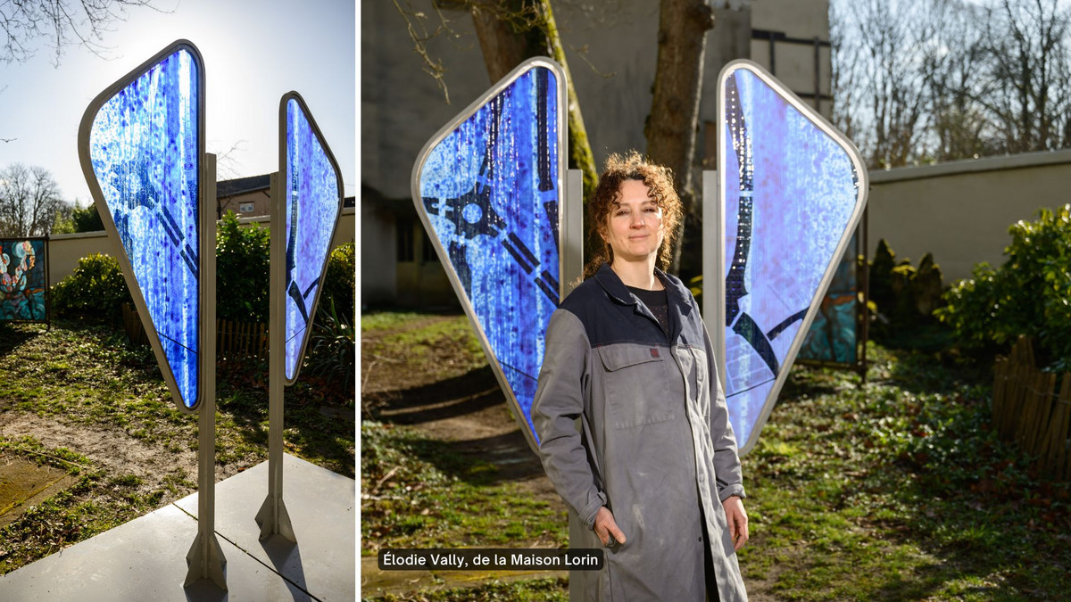Elodie Vally et ses vitraux créés pour le bhns