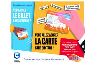 Illustration de la carte sans contact de Filibus.