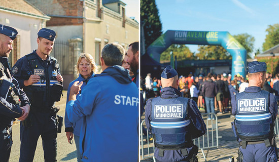 La police municipale chartraine en intervention lors d'un événement dans une commune de Chartres métropole