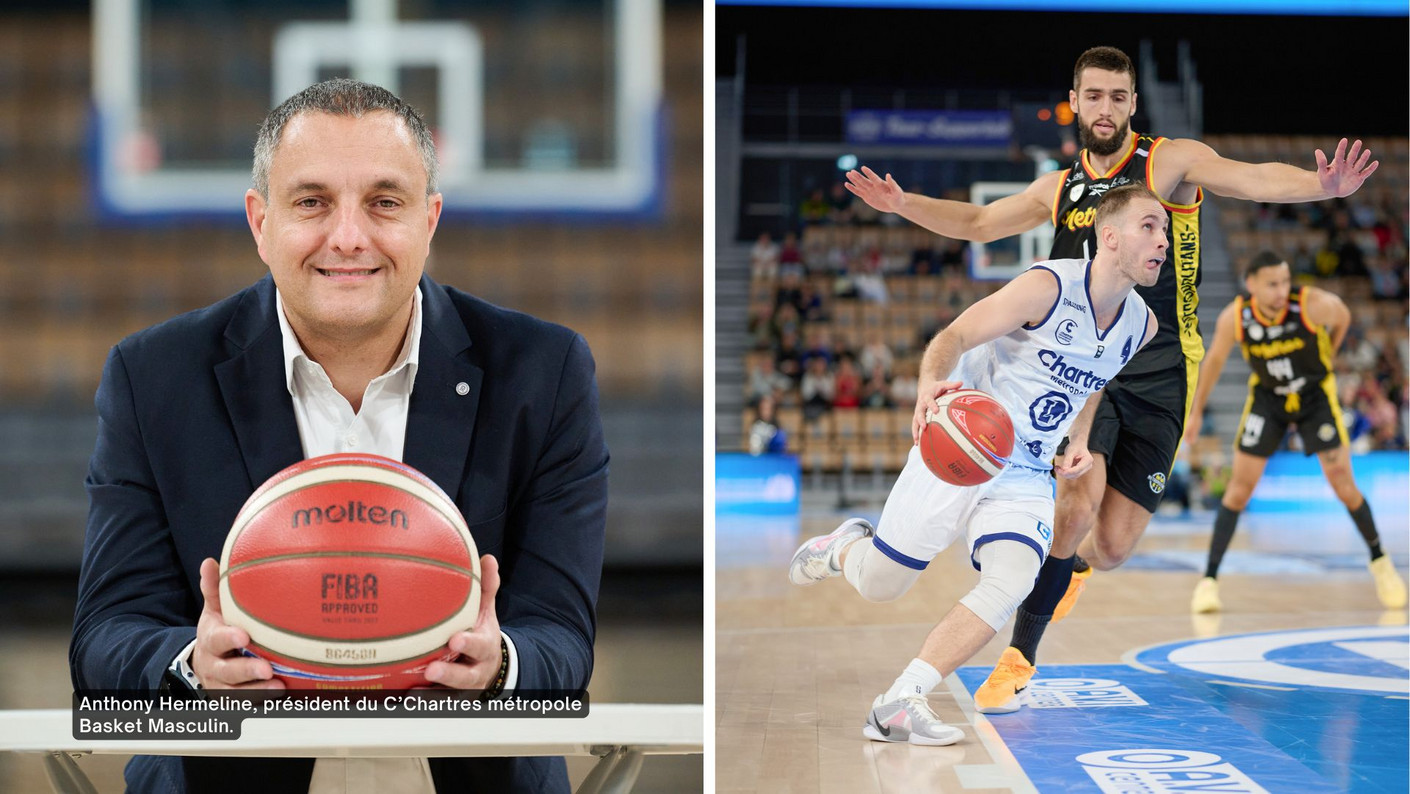 Portrait d'Anthony Hermeline, le président du C’Chartres métropole Basket Masculin.