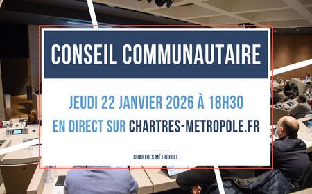 Conseil communautaire de janvier 2026 de Chartres métropole