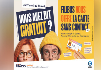 Filibus vous offre votre carte de bus jusqu'au 31 mai