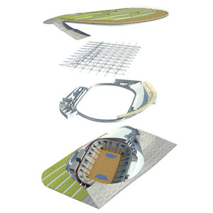 Les 4 niveaux du Colisée - Crédit photo : Groupe 6