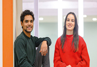 Portrait d'Océane et Felipe qui ont fondé la start-up Destination Skincare 