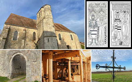 Différents lieux et bâtiments d'Oinville-sous-Auneau.