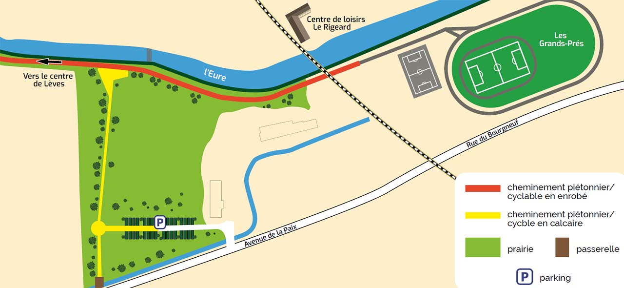 Plan vert : plan de la nouvelle promenade